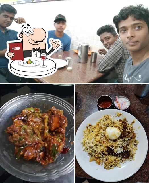 This is the picture showing food and interior at Esteeyes Food Court