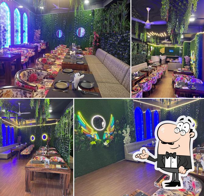 The interior of Happy Hour Restaurant