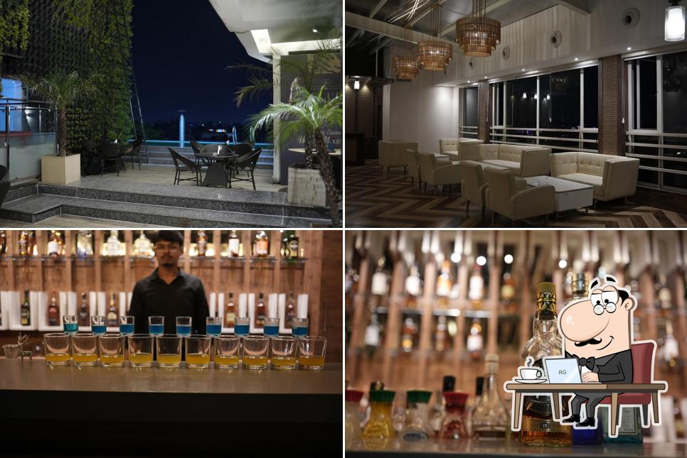 The interior of KINGS' CROWN - BEST FAMILY AC BAR & RESTAURANT IN CHINSURAH ROOFTOP SWIMMING POOL INDIAN, CHINESE, CONTINENTAL, TANDOOR