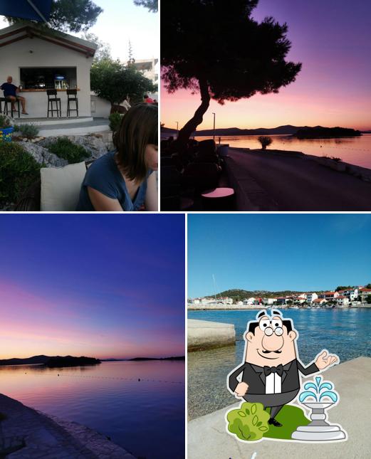 Goditi la vista dagli esterni di Beach Bar Debeli Krug