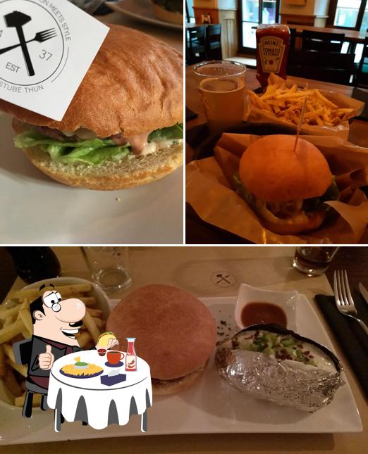 Prova un hamburger a Schmiedstube Bar Thun