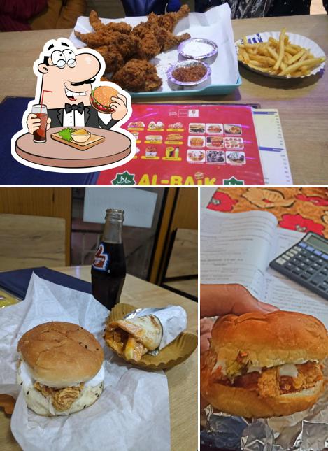 Get a burger at AL-BAIK FAST FOOD