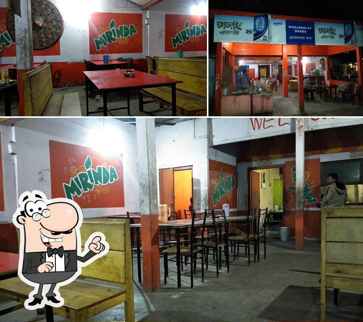 The interior of Bhojanalay Dhaba
