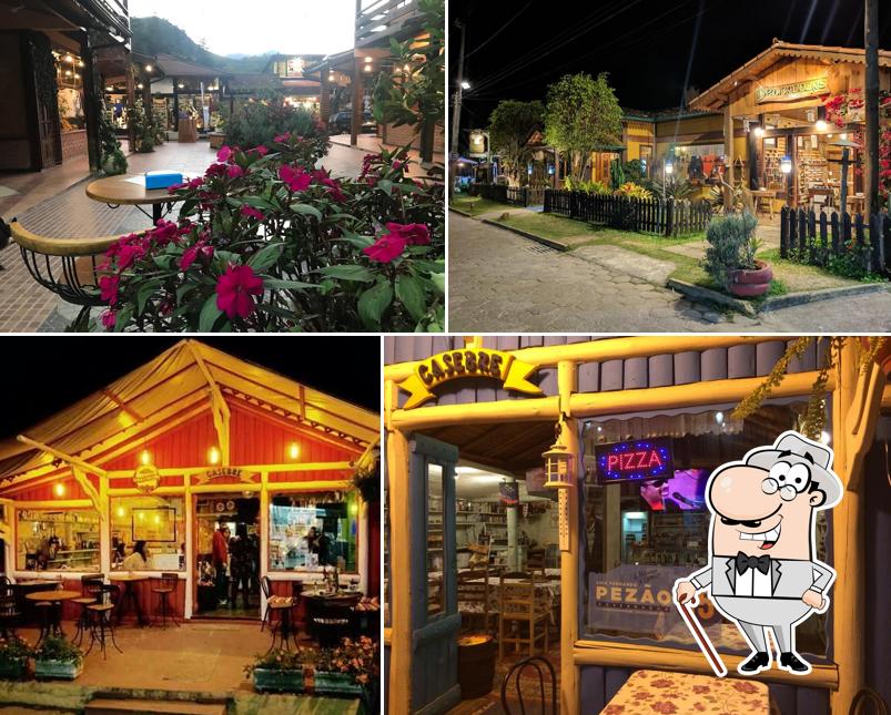 O exterior do Casebre