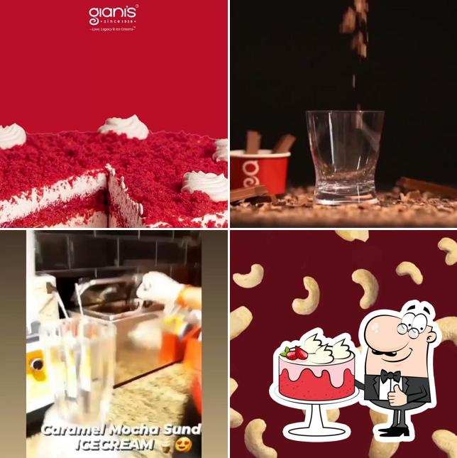 Gianis ice cream cake and shakes