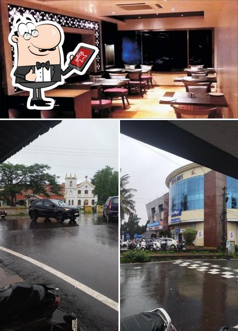 The restaurant's exterior and interior