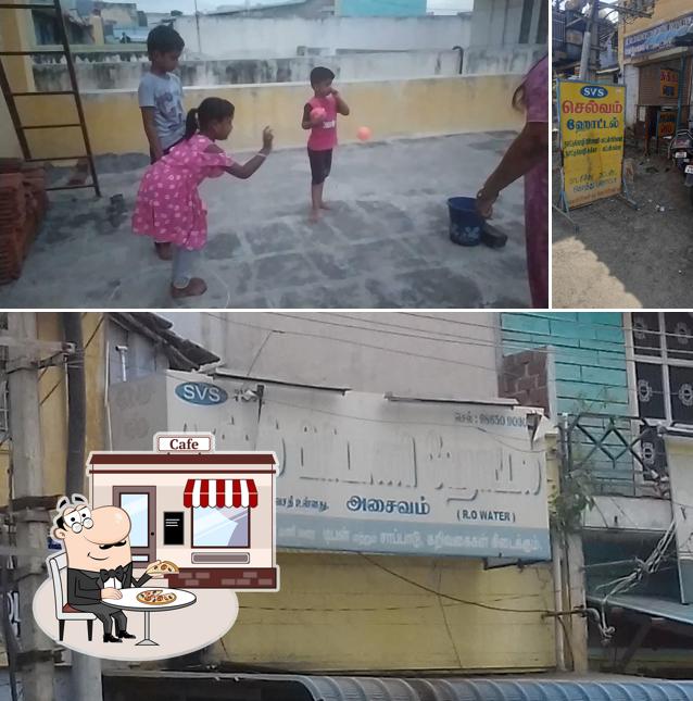 The exterior of Selvam Biriyani Hotel