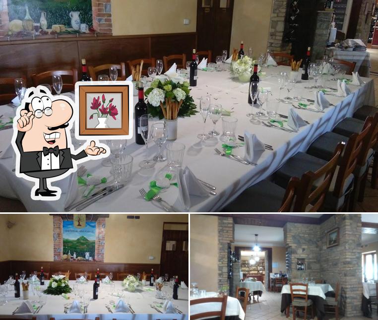 Gli interni di Osteria Varanalle