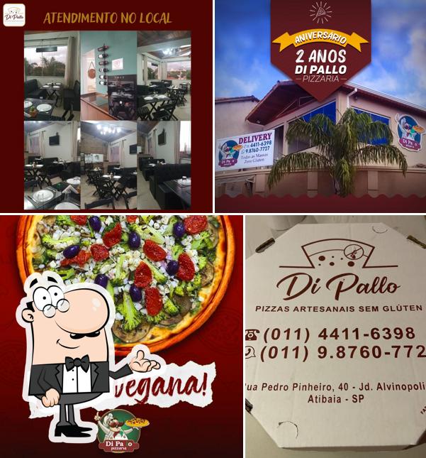 O interior do Di Pallo Pizzaria