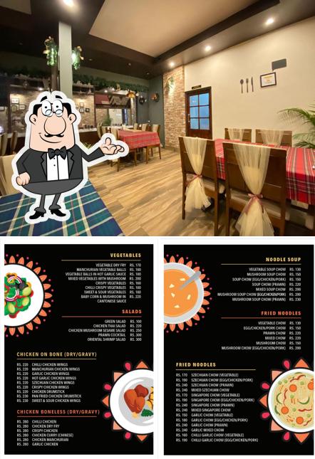 The interior of Food O'Clock Restaurant