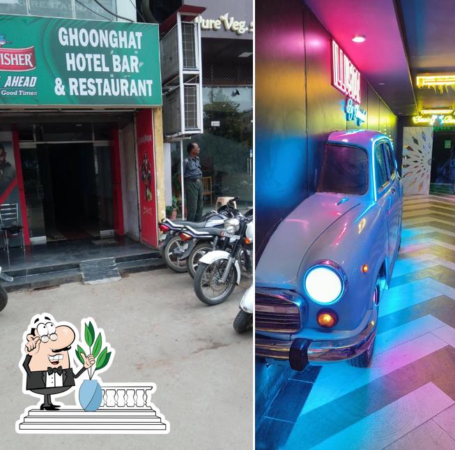Check out how Hotel Ghoonghat & Bar Club looks outside