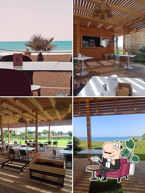 Gli interni di Punta Regilione - Beach & Restaurant