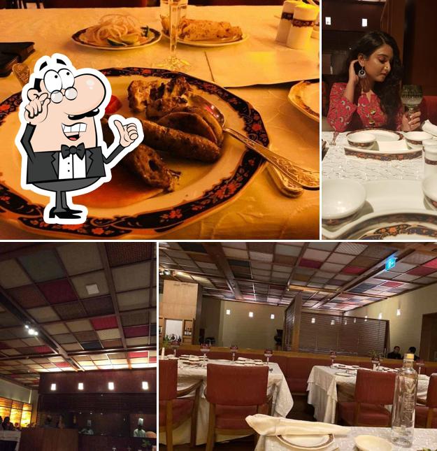 Take a seat at one of the tables at Dum Pukht