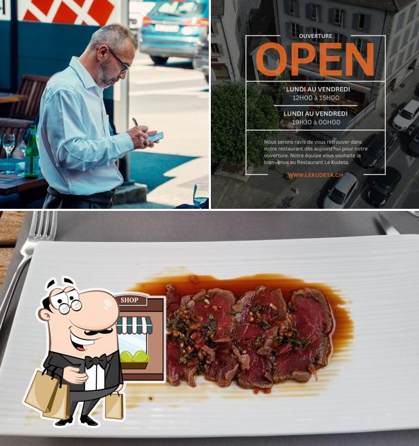 Tra le varie cose da Restaurant Kudeta si possono trovare la esterno e cibo