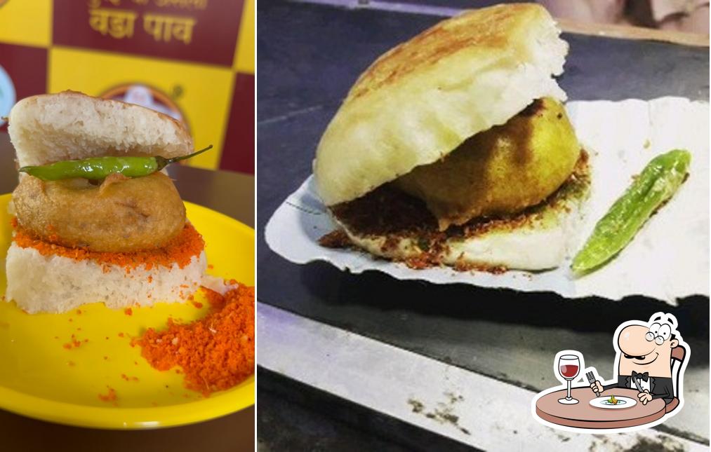 Food at Vinod Vada pav