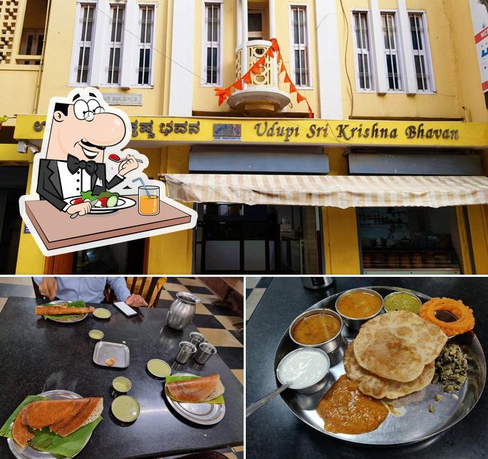 The image of food and interior at Udupi Sri Krishna Bhavan