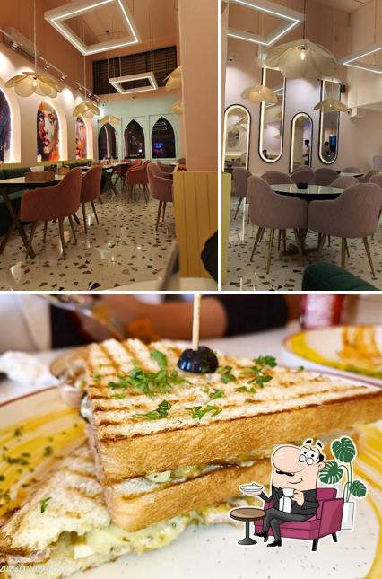 Among various things one can find interior and food at ZOCA Diner Belagavi