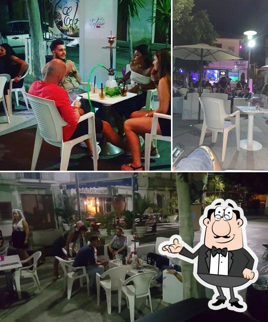 Gli interni di Edoné Lounge Bar