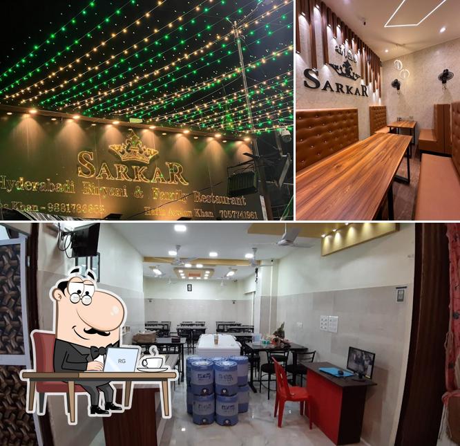 The interior of SARKAR HYDERABADI BIRIYANI & FAMILY RESTAURANT