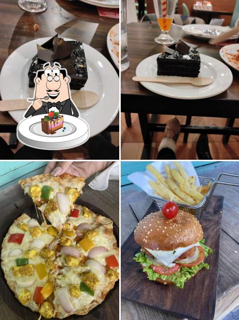 Chocolate cake at Honey & Dough