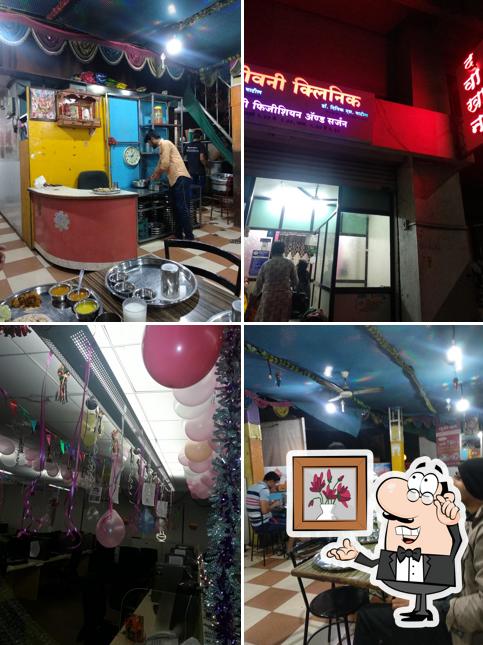 Check out how Om Pure Veg Rajasthani Gujarati Spl. Thali looks inside