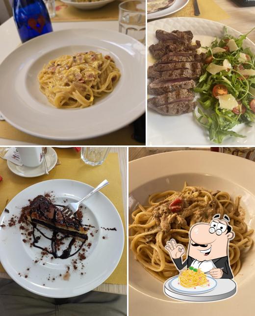 Spaghetti alla carbonara al Quore Ristorante de L'Alba
