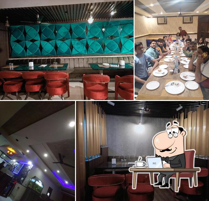 Take a seat at one of the tables at Flavour Restaurant