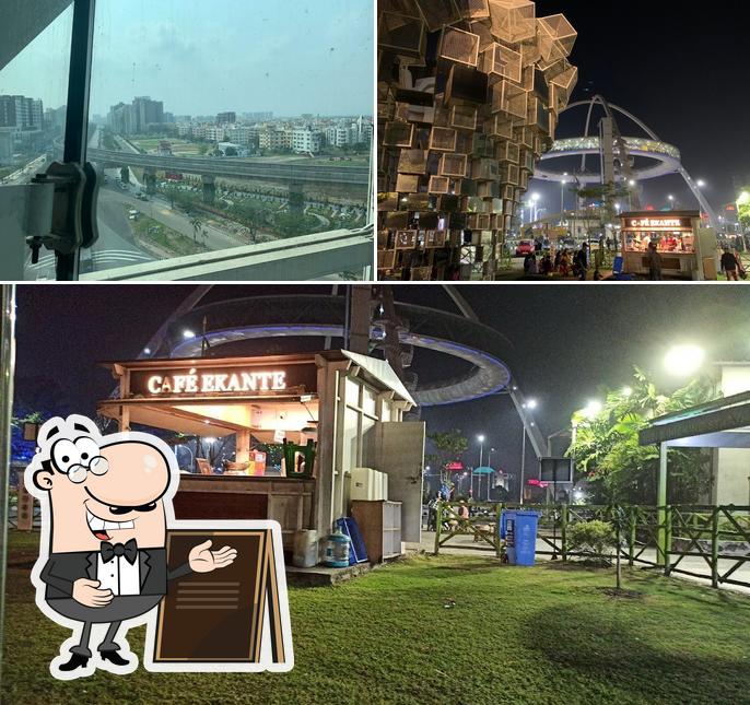 You can get some fresh air at the outside area of Café Ekante