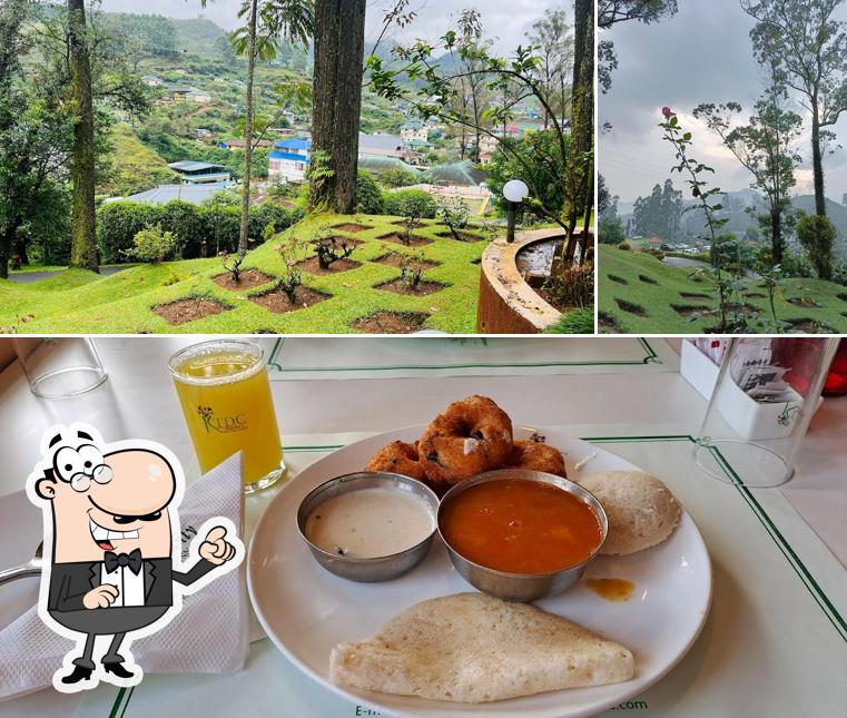 This is the image displaying exterior and food at KTDC Restaurant Munnar (Multi Cuisine), Tea County KTDC Ktd