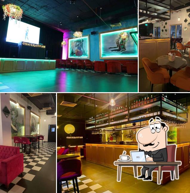 Take a seat at one of the tables at REFUUEL By Chakravyuh