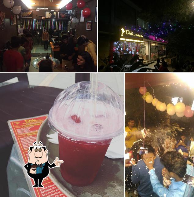 Order different drinks provided by Dabi Coffee Bar