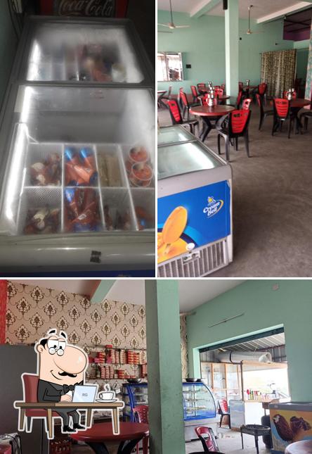 The interior of Friends Sweets & Cafe