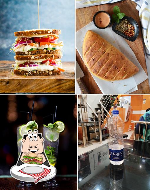 Club sandwich at The Pizza House