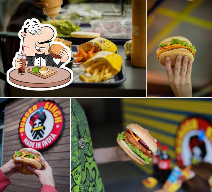 Get a burger at Burger Singh