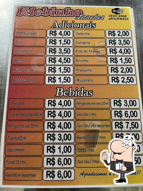 See this picture of Klebinho lanches