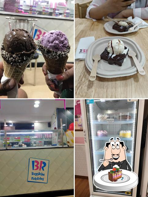 Chocolate cake at Baskin Robbins, Candolim Calangute Road