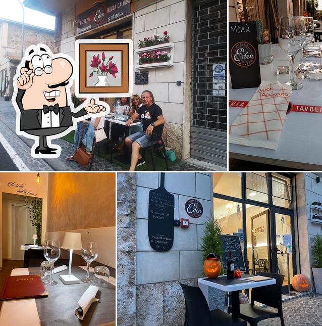 Dai un'occhiata agli interni di Eden Pizzeria