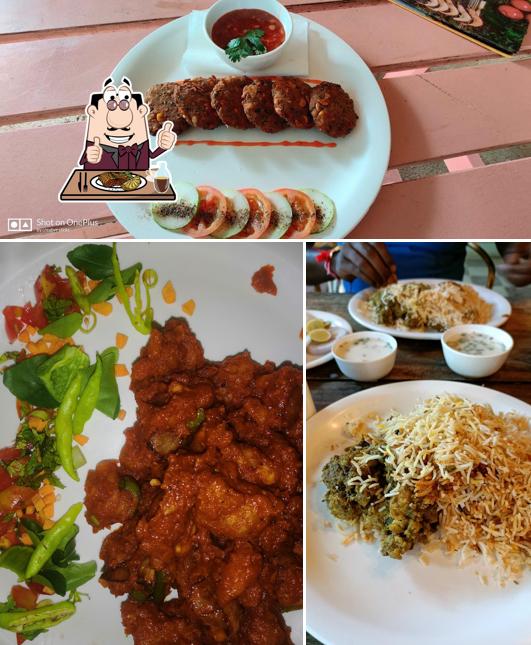 Order meat meals at Green Aroma Restaurant
