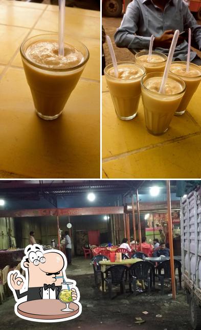 The photo of drink and interior at Hotel Suhana