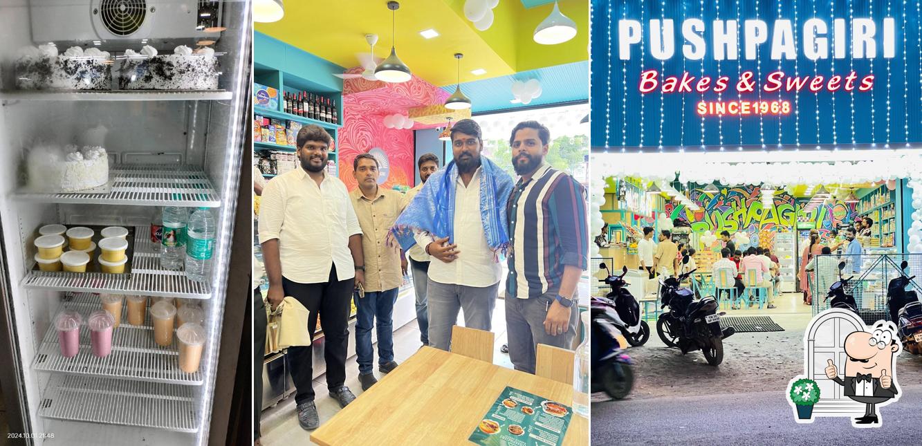 The exterior of Pushpagiri Sweets & Bakes
