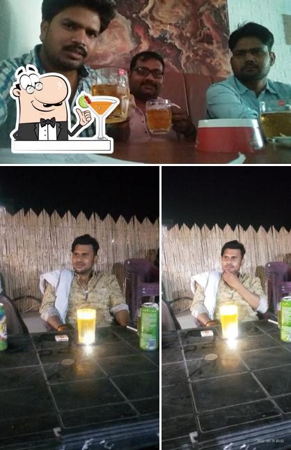 The restaurant's drink and food