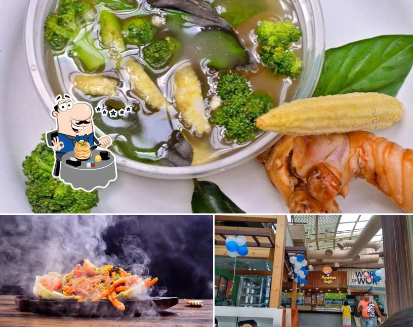 The photo of food and exterior at World of Wok
