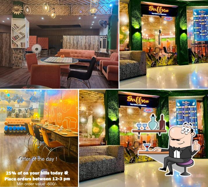 The interior of Saffron Restaurant