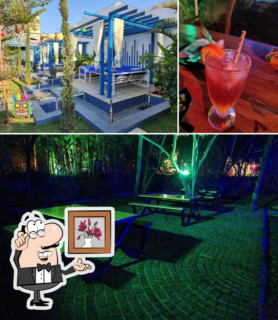 The interior of Tiki Village Cafe And Resto Bar