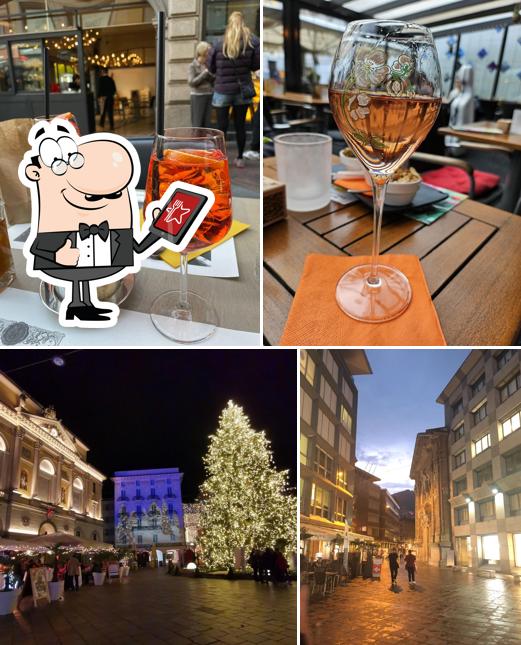 La esterno e bevanda del ristorante