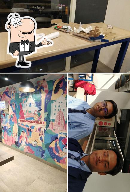The interior of Domino's Pizza Rukanpura, Patna