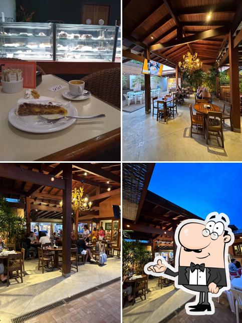 O interior do Ellen Café e Doceria
