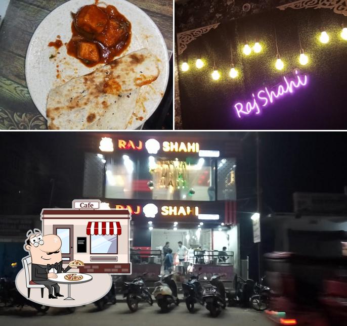 The picture of exterior and food at Raj Sahi The Family Restaurant And Fast Food Corner
