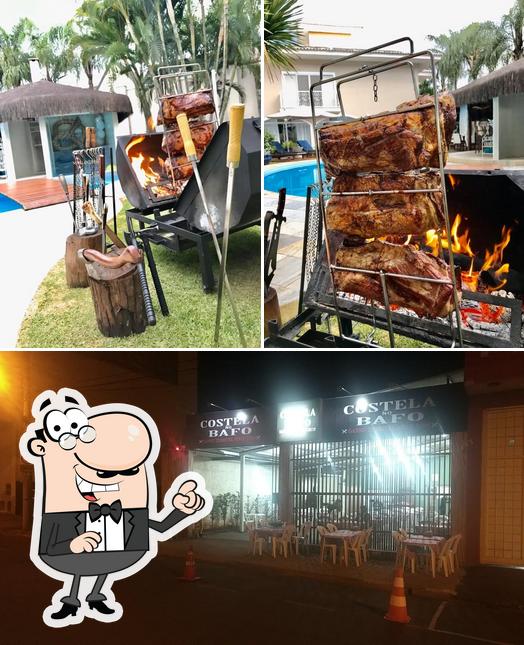 A ilustração da exterior e interior no Costela no Bafo (Fogo de Chão, Buffet Rustico )