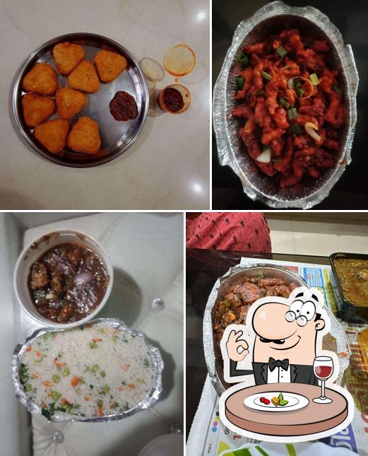 Meals at Magic Pan - Indian and Chinese food